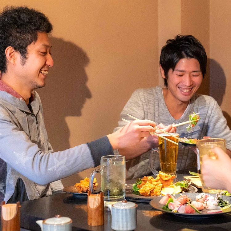 日本酒と一品